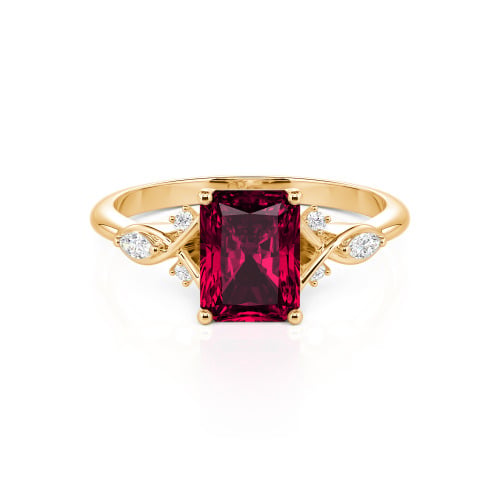 Jeulia Custom Infinity Twist Radiant Cut Engagement Ring