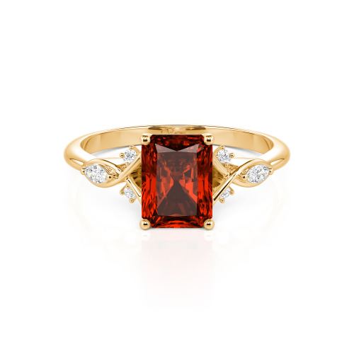 Jeulia Custom Infinity Twist Radiant Cut Engagement Ring