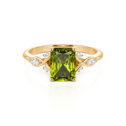 Jeulia Custom Infinity Twist Radiant Cut Engagement Ring