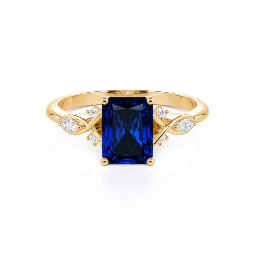 Jeulia Custom Infinity Twist Radiant Cut Engagement Ring