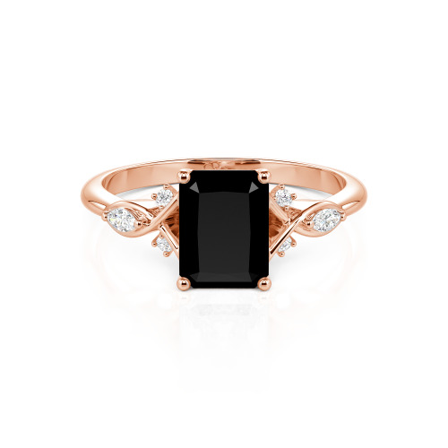 Jeulia Custom Infinity Twist Radiant Cut Engagement Ring