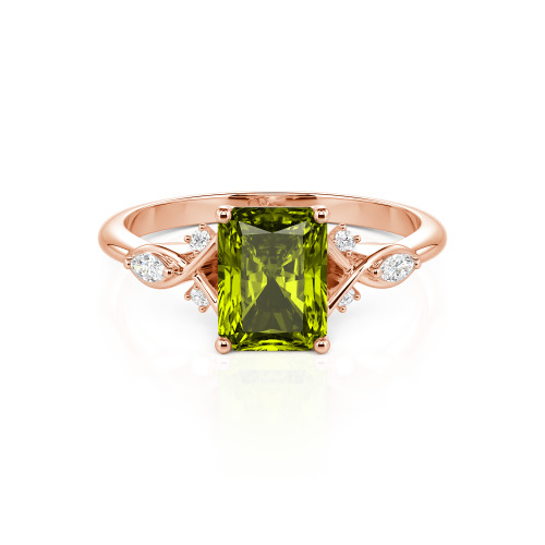 Jeulia Custom Infinity Twist Radiant Cut Engagement Ring