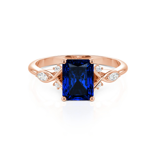 Jeulia Custom Infinity Twist Radiant Cut Engagement Ring