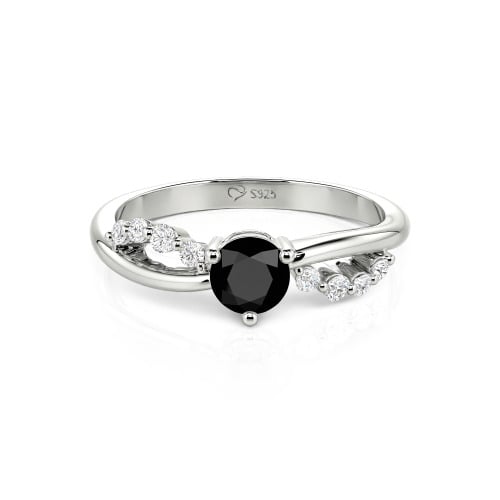 Jeulia Custom Twist Round Cut Engagement Ring