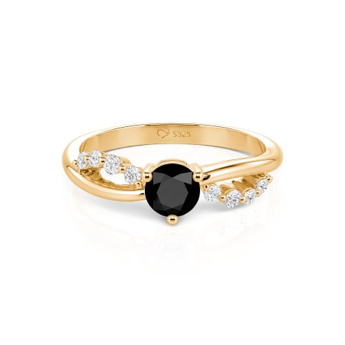 Jeulia Custom Twist Round Cut Engagement Ring
