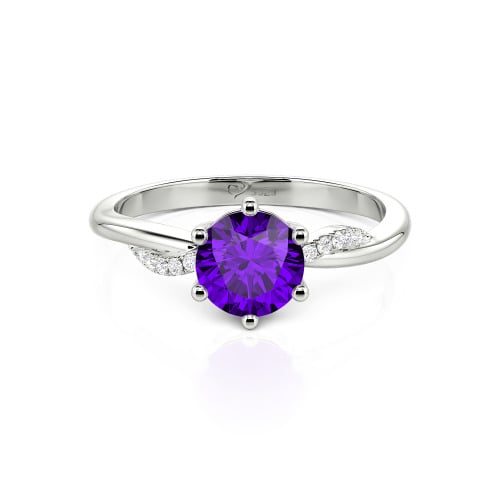 Jeulia Classic Twisted Round Cut Engagement Ring