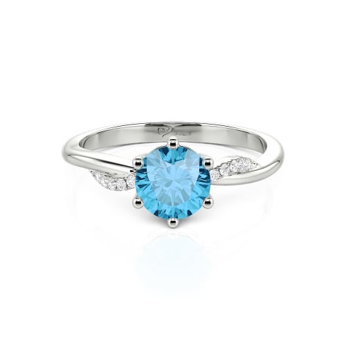 Jeulia Classic Twisted Round Cut Engagement Ring