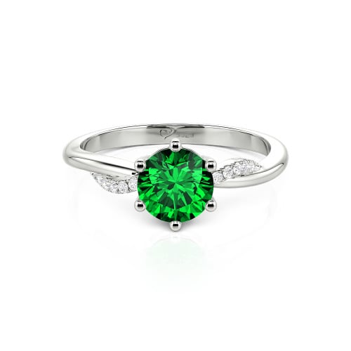 Jeulia Classic Twisted Round Cut Engagement Ring