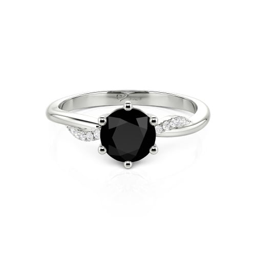 Jeulia Classic Twisted Round Cut Engagement Ring
