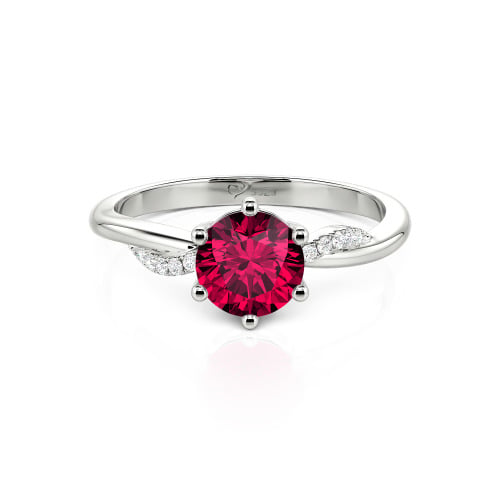 Jeulia Classic Twisted Round Cut Engagement Ring