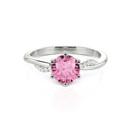 Jeulia Classic Twisted Round Cut Engagement Ring