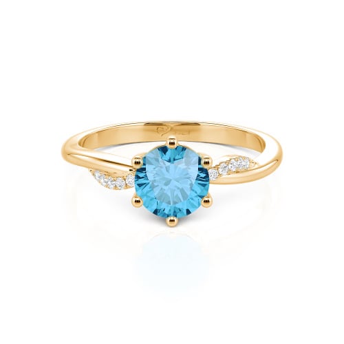 Jeulia Classic Twisted Round Cut Engagement Ring