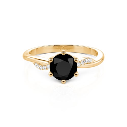 Jeulia Classic Twisted Round Cut Engagement Ring