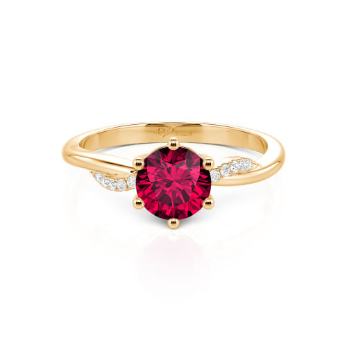 Jeulia Classic Twisted Round Cut Engagement Ring