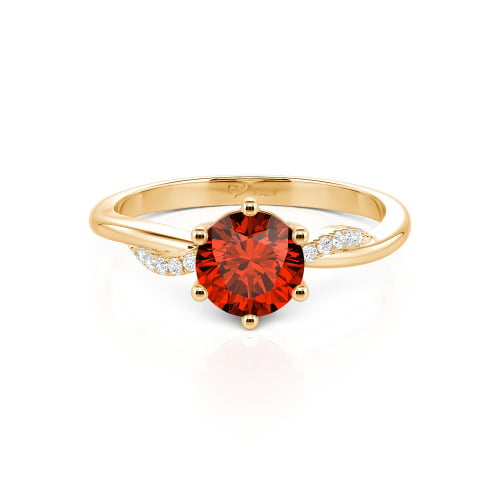 Jeulia Classic Twisted Round Cut Engagement Ring