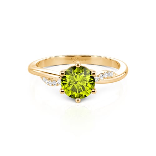 Jeulia Classic Twisted Round Cut Engagement Ring