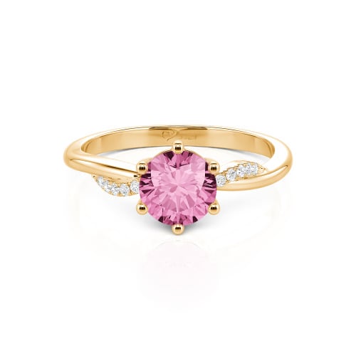 Jeulia Classic Twisted Round Cut Engagement Ring