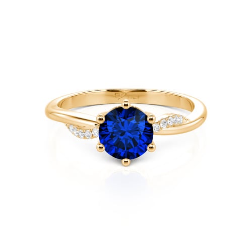 Jeulia Classic Twisted Round Cut Engagement Ring