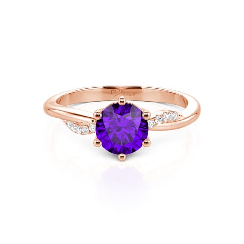 Jeulia Classic Twisted Round Cut Engagement Ring