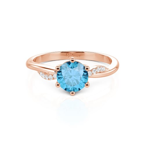 Jeulia Classic Twisted Round Cut Engagement Ring
