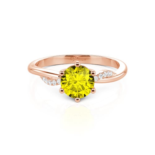 Jeulia Classic Twisted Round Cut Engagement Ring