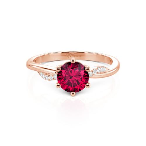 Jeulia Classic Twisted Round Cut Engagement Ring