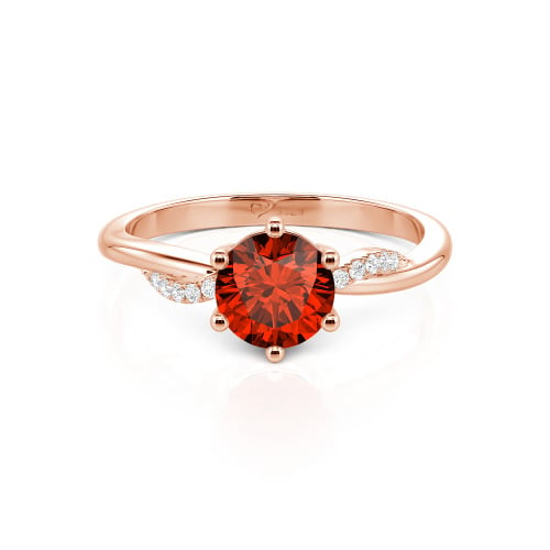 Jeulia Classic Twisted Round Cut Engagement Ring