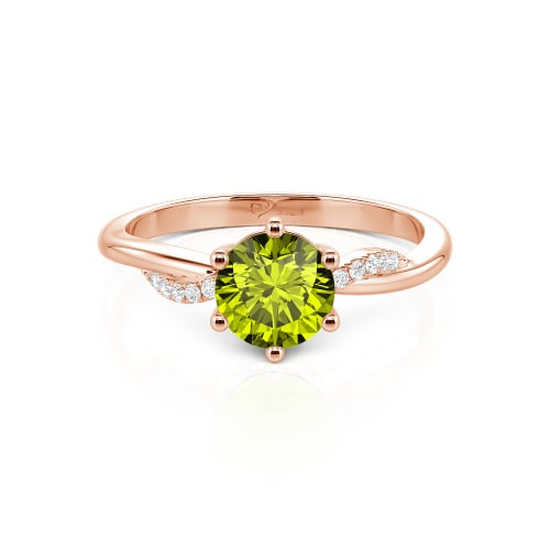 Jeulia Classic Twisted Round Cut Engagement Ring