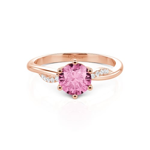 Jeulia Classic Twisted Round Cut Engagement Ring