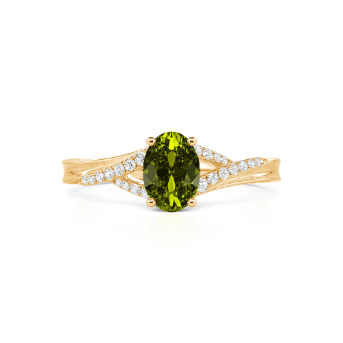 Jeulia Custom Split Shank Oval Engagement Ring