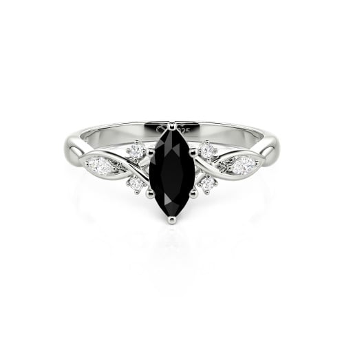 Jeulia Custom Twisted Infinity Marquise Engagement Ring