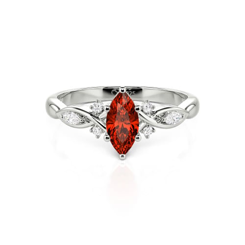 Jeulia Custom Twisted Infinity Marquise Engagement Ring