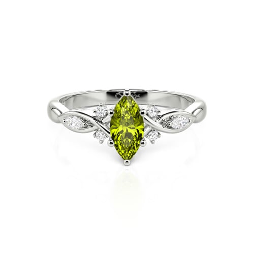 Jeulia Custom Twisted Infinity Marquise Engagement Ring
