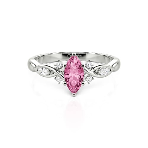 Jeulia Custom Twisted Infinity Marquise Engagement Ring