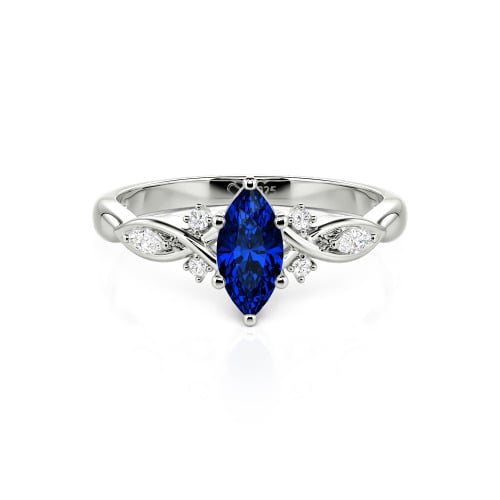 Jeulia Custom Twisted Infinity Marquise Engagement Ring