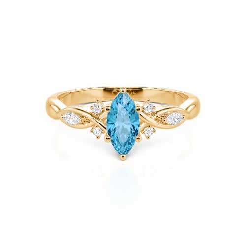 Jeulia Custom Twisted Infinity Marquise Engagement Ring