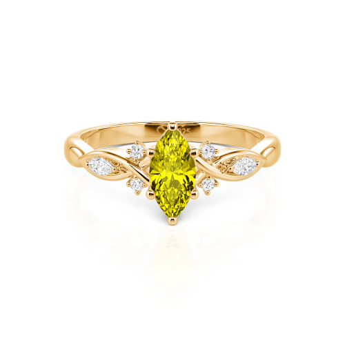 Jeulia Custom Twisted Infinity Marquise Engagement Ring