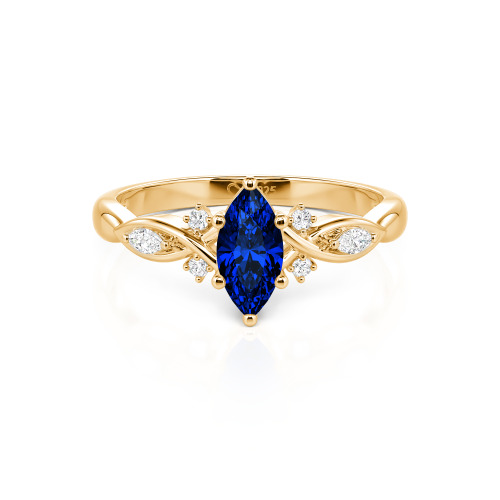 Jeulia Custom Twisted Infinity Marquise Engagement Ring