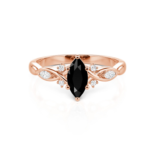 Jeulia Custom Twisted Infinity Marquise Engagement Ring