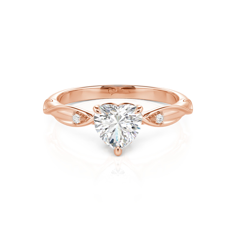 Jeulia Custom Minimalist Twist Heart Promise Ring