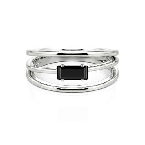 Jeulia Split Shank Emerald Cut Ring