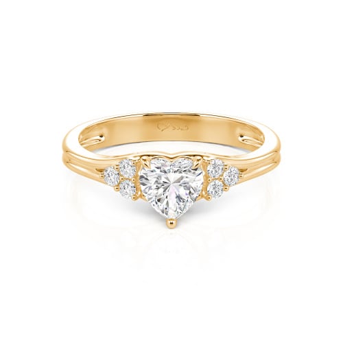 Jeulia Classic Heart Cut Sterling Silver Ring