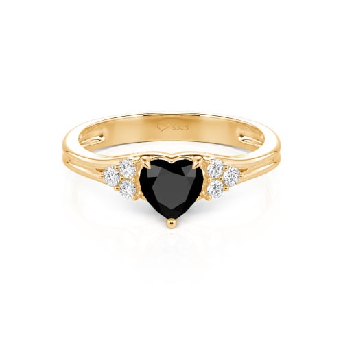 Jeulia Classic Heart Cut Sterling Silver Ring