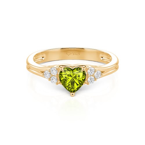 Jeulia Classic Heart Cut Sterling Silver Ring