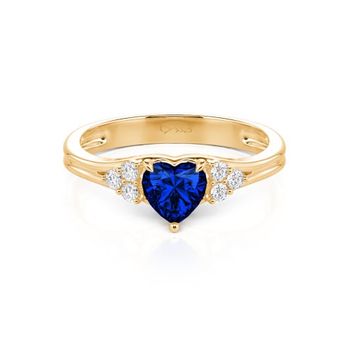 Jeulia Classic Heart Cut Sterling Silver Ring