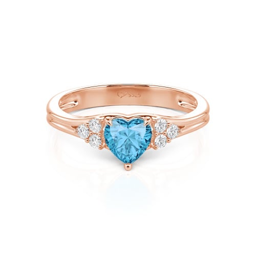 Jeulia Classic Heart Cut Sterling Silver Ring