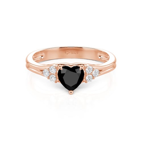 Jeulia Classic Heart Cut Sterling Silver Ring