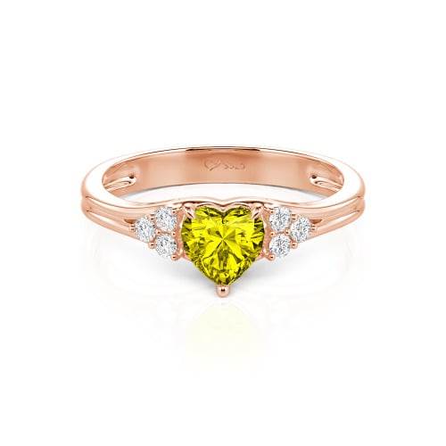 Jeulia Classic Heart Cut Sterling Silver Ring