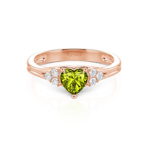 Jeulia Classic Heart Cut Sterling Silver Ring