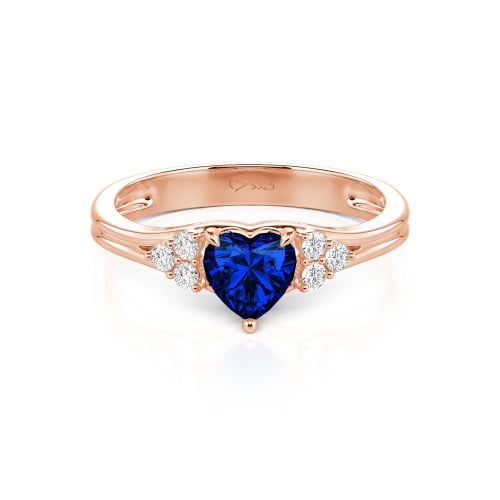 Jeulia Classic Heart Cut Sterling Silver Ring